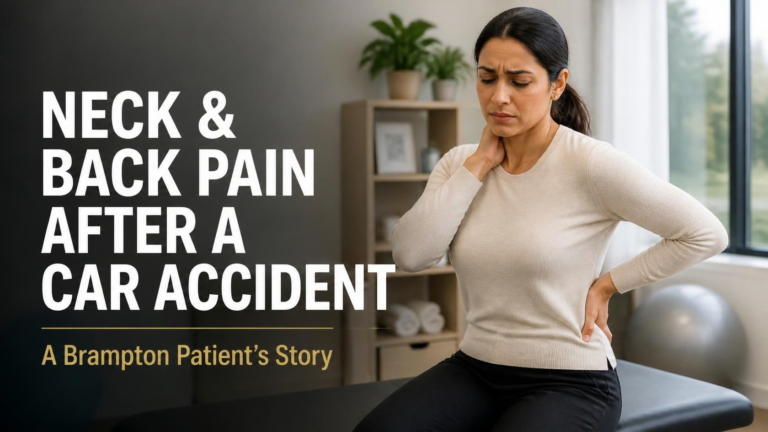 Brampton patient story about neck and back pain after a car accident