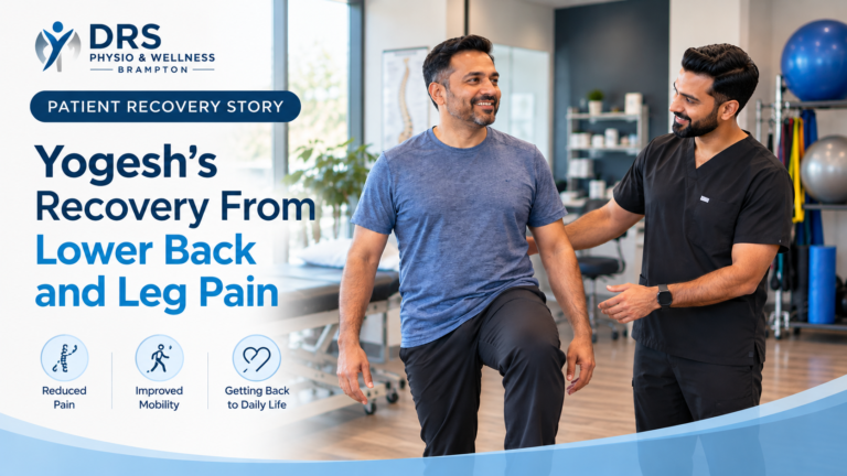 Yogesh’s recovery from lower back and leg pain at DRS Physio & Wellness